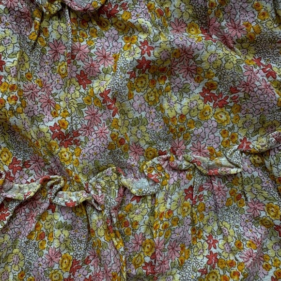 Cynthia Rowley tiered floral mini skirt Sz S - Picture 6 of 6